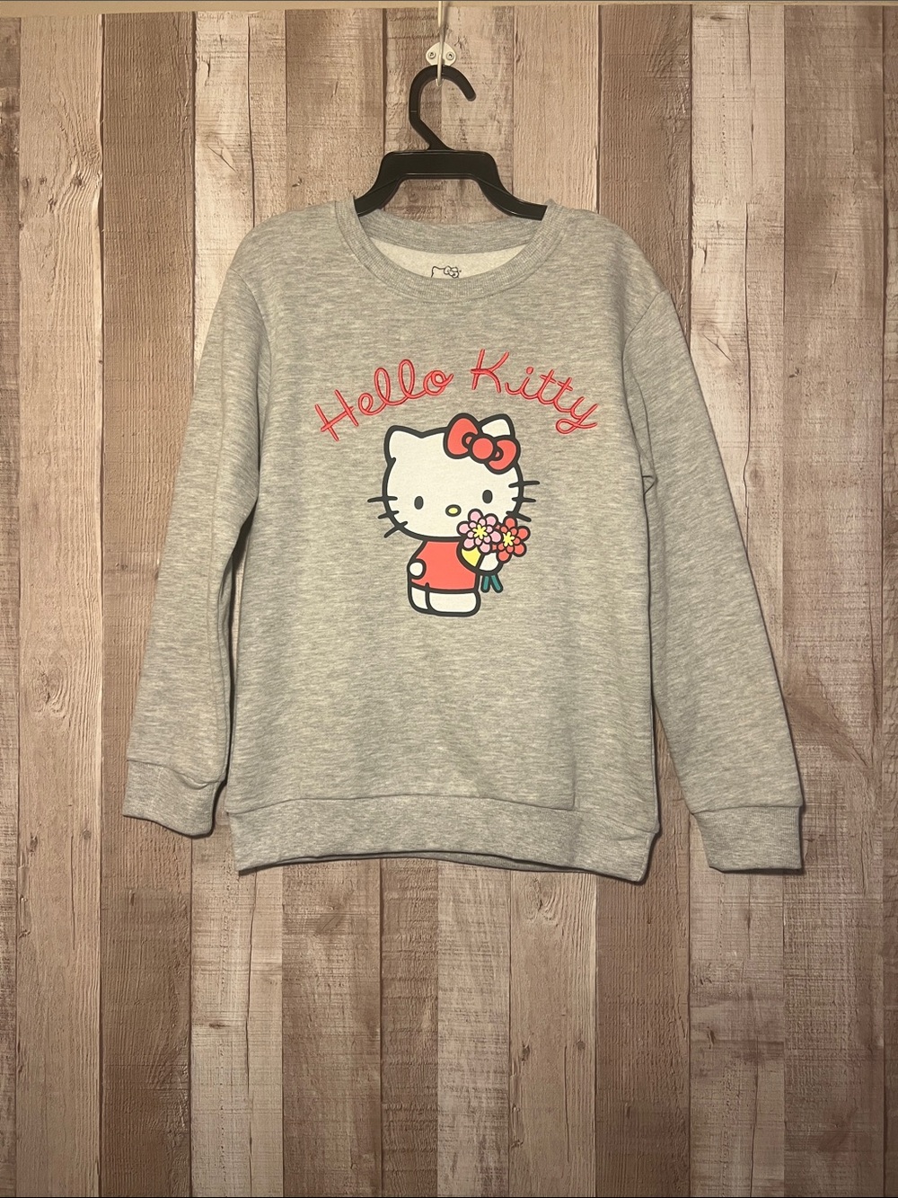 New Hello Kitty Gray Crewneck Sweatshirt